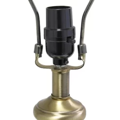 25" Classic Fluted Ceramic/Metal Table Lamp With Fabric Shade Gray/White - Lalia Home -Home Decoration Store GUEST aa2cc8bc 8126 42fb 9aa2 3175254d37c6