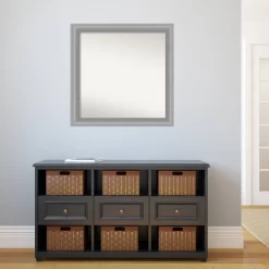 31" X 31" Non-Beveled Peak Polished Nickel Narrow Wall Mirror - Amanti Art -Home Decoration Store GUEST aa5d162e 979e 4bd9 bb5c 7b8681f502f2