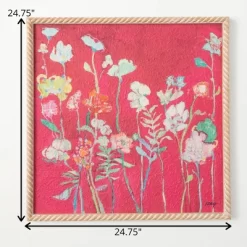 24.75"H Sullivans Bright Floral Watercolor Art, Multicolored -Home Decoration Store GUEST aa7766d0 5fce 4838 aeb9 ffe21e0aef22