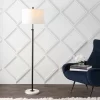 65" LED Metal/Marble Adjustable Floor Lamp - JONATHAN Y