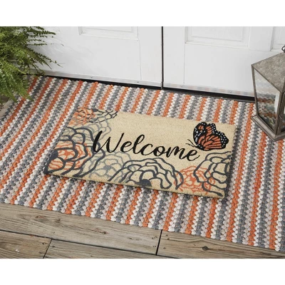 Park Designs Apricot & Stone Doormat 1'6''x2'6'' 1 Park Designs Apricot & Stone Doormat 1'6''x2'6''