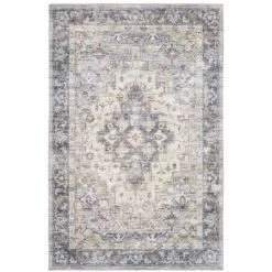 Marcel Vintage Traditional Medallion Area Rug Blue/Gold - Captiv8e Designs -Home Decoration Store GUEST abe109e2 646b 4553 a6de b48162185685