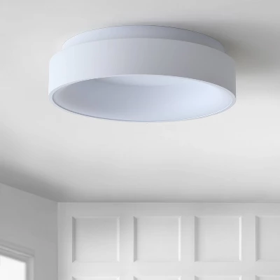 17.75" Ring Flush Mount Ceiling Light (Includes Energy Efficient Light Bulb) - JONATHAN Y 2 17.75" Ring Flush Mount Ceiling Light (Includes Energy Efficient Light Bulb) - JONATHAN Y - Image 2