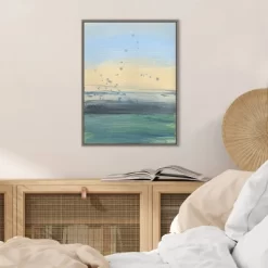 18" X 24" Soul Of The Ocean No.1 By Bronwyn Baker Framed Canvas Wall Art - Amanti Art -Home Decoration Store GUEST ac91642f 12f2 4df1 809c b2f3443132e6