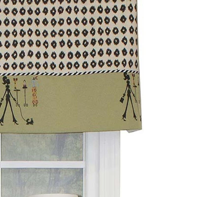 RLF Home Shopaholic Window Treatment Banded Premium Quality Valance 3" Rod Pocket 50" X 16" Sage 1 RLF Home Shopaholic Window Treatment Banded Premium Quality Valance 3" Rod Pocket 50" X 16" Sage