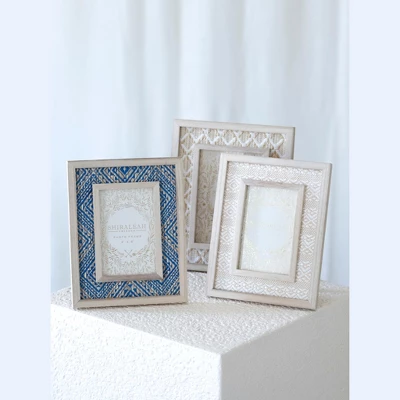 Shiraleah Off-White Eden Woven 4x6 Picture Frame 1 Shiraleah Off-White Eden Woven 4x6 Picture Frame