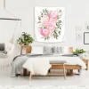Watercolor Ranunculus In Pink By Blursbyai Wall Tapestry - Americanflat