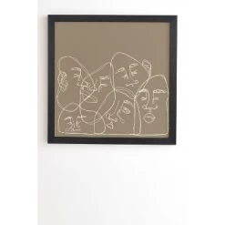 Simone Cotton Unrequited Love Framed Wall Canvas Black/Brown - Deny Designs -Home Decoration Store GUEST adb34b4c e731 4fa6 adaa 308601fcdca3