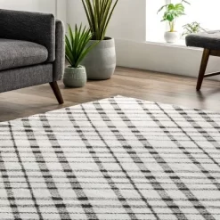 NuLOOM Linda Machine Washable Plaid Area Rug -Home Decoration Store GUEST adef1b09 7a23 428d bc3d c6ca3e56c771