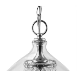 11.75" Faceted Crystal Glass Hanging Pendant - River Of Goods -Home Decoration Store GUEST af424e62 e3be 425e 87f1 51b6bfb84f58