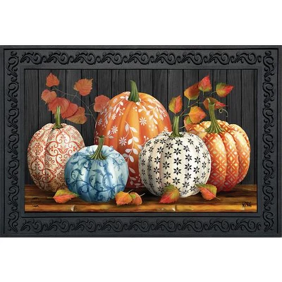 Elegant Pumpkins Doormat 18" X 30" Indoor Outdoor Briarwood Lane 1 Elegant Pumpkins Doormat 18" X 30" Indoor Outdoor Briarwood Lane