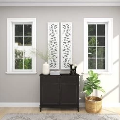 Set Of 2 Wood Floral Intricately Carved Scroll Wall Decors White - Olivia & May -Home Decoration Store GUEST af8bc624 98f7 43a0 a40f f4b90bf54ffe