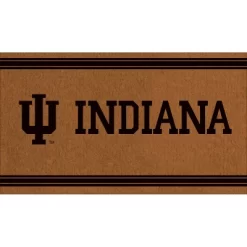 Evergreen Indiana University Logo Turf Mat, Brown- 28 X 16 Inches Indoor Outdoor Doormat
