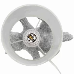 12.6" Diamond Studded Rhinestone Look Kitty Cat Feline Kids' Desk Nightstand Table Lamp With Faux Silk Fabric Shade Silver - Lalia Home -Home Decoration Store GUEST b0274285 877c 48b1 8583 31f061f6c2e5