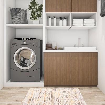 World Rug Gallery Geometric Bohemian Design Anti Fatigue Standing Mat 6 World Rug Gallery Geometric Bohemian Design Anti Fatigue Standing Mat - Image 6