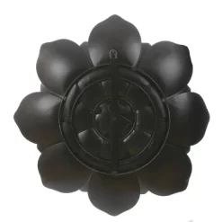 LuxenHome Green, Gold, And White Metal Flower Wall Decor -Home Decoration Store GUEST b08b8be2 f93b 4b33 b0dd 3de8b0254628