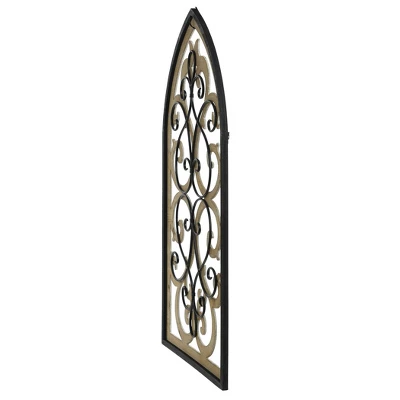 Traditional Wood And Metal Wall Sculpture Brown - StyleCraft 1 Traditional Wood And Metal Wall Sculpture Brown - StyleCraft