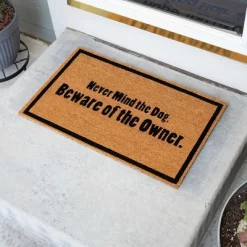 BirdRock Home Beware Of Owner Coir Front Door & Entry Doormat - 18" X 30" -Home Decoration Store GUEST b0c65dd4 298e 47b8 aac8 440aabeabc46