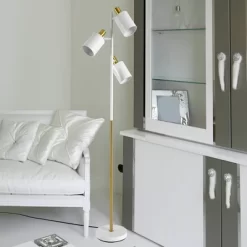 67" 3-Light Lexie Floor Lamp With Pivoting Lamp Heads Matte White - Globe Electric -Home Decoration Store GUEST b1cca1de 50fa 4363 9fe3 fa1a1940e174