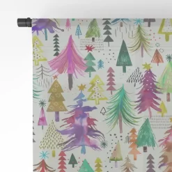 Ninola Design Christmas Trees Simply Modern Single Panel Sheer Window Curtain - Deny Designs -Home Decoration Store GUEST b25858bc 6e8d 4b18 bf3e 417372e1d782