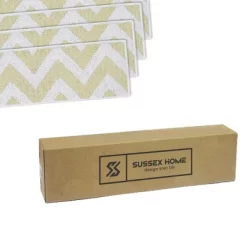 SussexHome Traverse Design Cotton Anti-Slip Stair Treads, 9” X 28“ -Home Decoration Store GUEST b32a7e51 c724 49d9 b6db a0ddf550e832