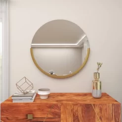 Modern Metal Wall Mirror Gold - Olivia & May -Home Decoration Store GUEST b551a0ab 18e4 4fd1 8adf a276ebfd2b9f