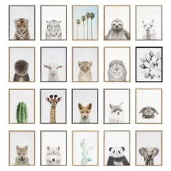 23" X 33" Sylvie Highland Cow II Framed Canvas By Simon Te Of Tai Prints Natural - Kate & Laurel All Things Decor -Home Decoration Store GUEST b5cb9df5 1dd4 4716 8eb1 e6730d012bf6