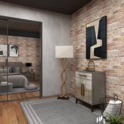 Rustic Jute Floor Lamp Brown - Olivia & May -Home Decoration Store GUEST b7a09a3a 4eeb 4fd0 8a09 fc84556a2e1d