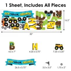 Big Dot Of Happiness Smash And Crash - Monster Truck - Peel And Stick Boy Birthday Party Decoration - Wall Decals Backdrop 11 Big Dot Of Happiness Smash And Crash - Monster Truck - Peel And Stick Boy Birthday Party Decoration - Wall Decals Backdrop -Home Decoration Store GUEST b7c30d8f d31b 4853 80ec 9985406c7a57