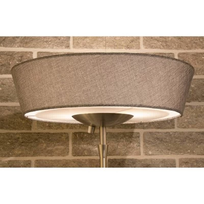 71" Harper Floor Lamp Silver - Adesso 1 71" Harper Floor Lamp Silver - Adesso