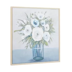 Canvas Floral Bouquet Framed Wall Art With Tan Frame Multi Colored - Olivia & May -Home Decoration Store GUEST b8c58882 f8d5 46cb 85d4 38c4ee3377bf