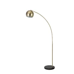 FC Design Modern Standing Adjustable Floor Lamp With Metal Dome Shade And Black Marble Base In Brass Gold Finish - Brass Gold -Home Decoration Store GUEST b8e4d638 dd06 45b3 9244 5c9831842029