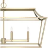 6-Light Laurel Ridge Linear Chandelier Alturas Gold - Hunter Fan