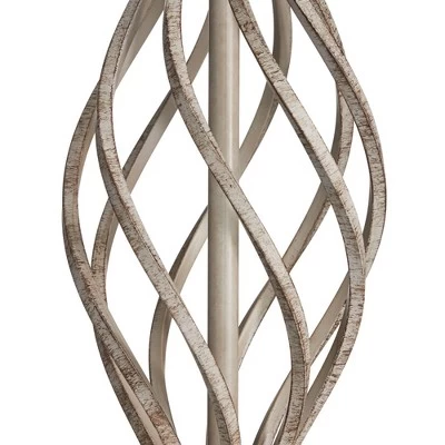 Franklin Iron Works Annie Modern Coastal Table Lamps 28" Tall Set Of 2 Weathered Sand Iron Cream Tapered Drum Shade For Bedroom Living Room Bedside 3 Franklin Iron Works Annie Modern Coastal Table Lamps 28" Tall Set Of 2 Weathered Sand Iron Cream Tapered Drum Shade For Bedroom Living Room Bedside - Image 3