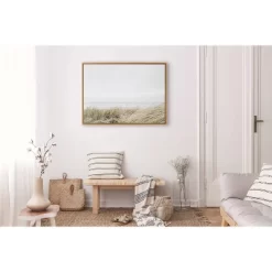28" X 38" Sylvie East Beach Framed Canvas By Amy Peterson Art Studio Natural - Kate & Laurel All Things Decor -Home Decoration Store GUEST ba6d11ac d18f 46a8 94c8 f6f73e98f6f7