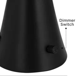 360 Lighting Karl Modern Table Lamps 28 1/4" Tall Set Of 2 Black Metal With USB And AC Power Outlet In Base White Drum Shade For Bedroom Living Room -Home Decoration Store GUEST ba726f33 1b71 4a7b b9f5 fbc87490b5eb