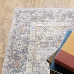 Marcel Vintage Traditional Medallion Area Rug Blue/Gold - Captiv8e Designs -Home Decoration Store GUEST ba90dff5 42ba 4701 99b6 9a55faebe77d