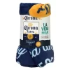 Corona Extra Beer Label Throw Blanket