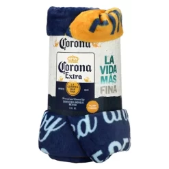 Corona Extra Beer Label Throw Blanket