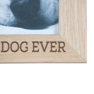 4x6 Inches "Best Dog Ever" Natural Wood & Glass Photo Frame - Foreside Home & Garden 4 4x6 Inches "Best Dog Ever" Natural Wood & Glass Photo Frame - Foreside Home & Garden - Image 4