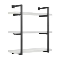 31.5" X 33.2" Modern 3 Tier Hanging Bracket Wall Shelve White Birch - Danya B. -Home Decoration Store GUEST bb950c9f 2d0e 4899 b0f0 6172b72927b2