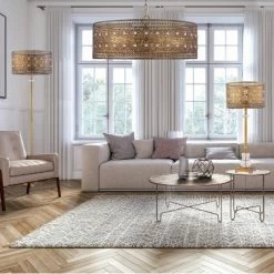 23.5" 3-Light Bryar Chandelier Brass/Crystal - River Of Goods -Home Decoration Store GUEST bcf9420d dfdd 414a a94e 4eeb5e24a75e