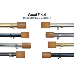 Linen Avenue Wood Cylinder Curtain Rod -Home Decoration Store GUEST bcfd4898 1eb7 40f5 a4e1 224e1c718a46