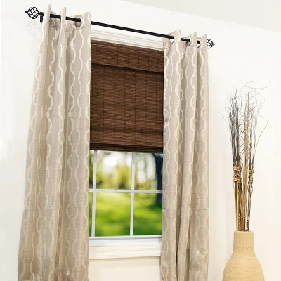 Radiance Brooklyn 44.5-in Cordless Cocoa Bamboo Roman Shade 1 Radiance Brooklyn 44.5-in Cordless Cocoa Bamboo Roman Shade