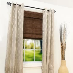 Radiance Brooklyn 45.5-in Cordless Cocoa Bamboo Roman Shade