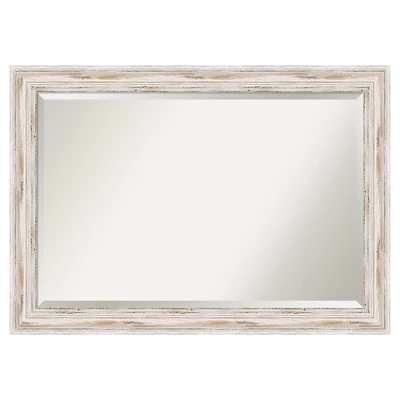 Alexandria White Wash Framed Wall Mirror - Amanti Art 13 Alexandria White Wash Framed Wall Mirror - Amanti Art - Image 13