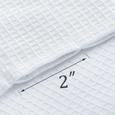 Trinity Waffle Weave Textured Solid Curtains For Bathroom Kitchen Cafe 4 Trinity Waffle Weave Textured Solid Curtains For Bathroom Kitchen Cafe - Image 4