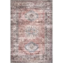 NuLOOM Desna Machine Washable Faded Vintage Area Rug 26 NuLOOM Desna Machine Washable Faded Vintage Area Rug -Home Decoration Store GUEST be620ee2 5907 4f49 b8f2 480be214e26c