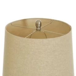 Turquoise Ceramic Table Lamp With Beige Hardback Linen Shade - StyleCraft -Home Decoration Store GUEST be8a2cde 2213 4ba7 90fb 171f1fd31c33