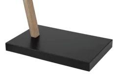 Franklin Iron Works Bramble Modern Industrial 71" Tall Arc Floor Lamp Matte Black Faux Wood Up Down Metal Cage Off-White Shade Living Room -Home Decoration Store GUEST bf46ab22 a7d4 4d6d 8bdd bcd60d01a88c